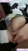 بتبعت نودز لحبيبها من الحمام وتلعبله في كسها وتنزل العسل منه -سكس مصري